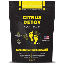 Zitrus-Detox-Fubad mit Bittersalz  fr Fuschwielen, Strkung des Immunsystems bei beschdigten Zehenngeln, Fupedikre bei Sportlern und Beruhigu