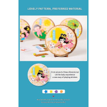 Children's Diy Stickers Midautumn Festival Assembled Handmade Children's Cognitive Training Educational Toys