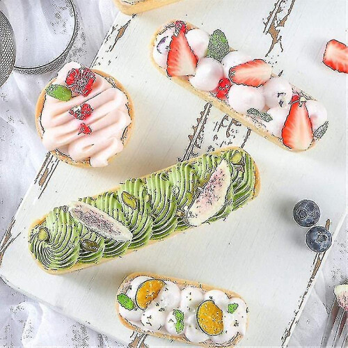 10 Pack Oval Tart Ring,perforated Baking Ring,pastry Ring 1