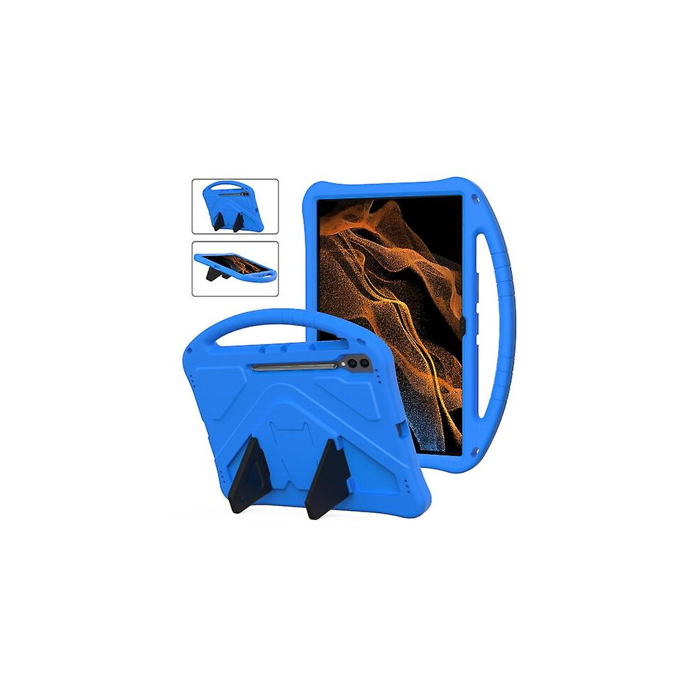 (Blue) For Samsung Galaxy Tab S9 Ultra Eva Shockproof Tablet Case With Holder Blue 8795863215686
