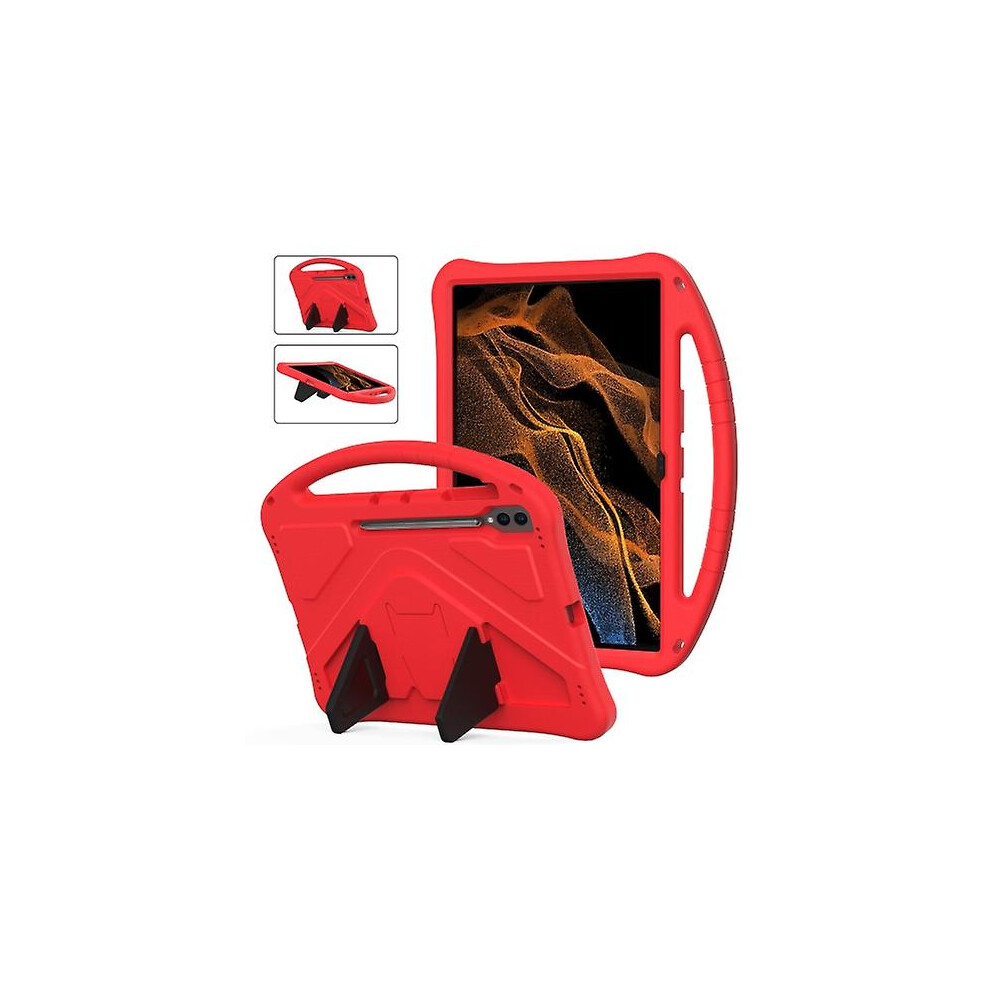 (Red) For Samsung Galaxy Tab S9 Ultra Eva Shockproof Tablet Case With Holder Red 8795863215693