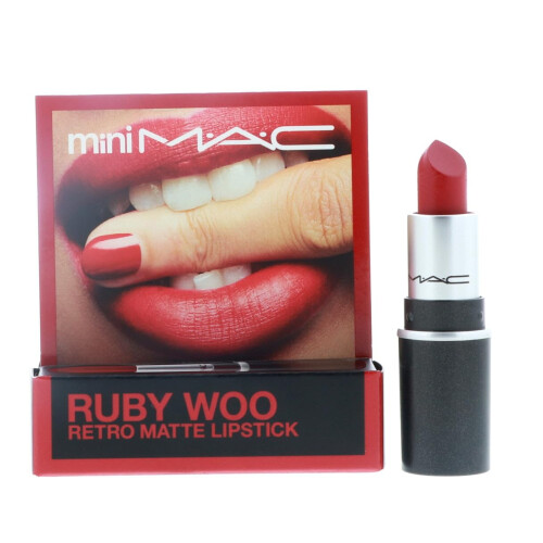 MAC MAc Little Lippenstift Farbe Ruby Woo, Rot, Mini (MAcS7P004)