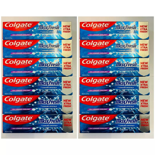 Colgate 12 x 100ml Colgate MaxFresh Toothpaste Cool Mint