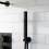 NES Home Nes Home Folke 2 Dial 2 Way Round Concealed Thermostatic Shower Mixer Valve, Shower Head, and Handset Black Matte 6
