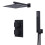NES Home 2 Dial 2 Way Square Concealed Thermostatic Shower Mixer,Head,Handset set 7