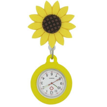 Love Heart Nurse Pocket Watch Beautiful Sunflower Sun Moon Cloud Pendant Hanging Quartz Pocket Retractable Adjustable Watches