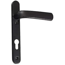 Set Of 1 Pair Of Black Pvc Door Handles for Exterior Doors, Spring Door Handle, Double Glazing
