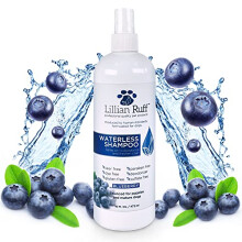 Lillian Ruff Shampoo secco spray per cani senza risciacquo con oli essenziali idratanti - Shampoo secco per cani con pH bilanciato - Condizione p