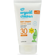 Green People Organic Children Scent Free Sun Cream SPF30, 150 ml