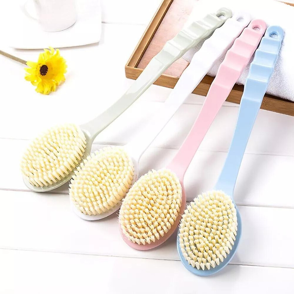 Body Cleansing Brush Bath Brush Body Exfoliating Scrubber Long Handle Body Back Massage Shower Spa Foam Bath Accessories