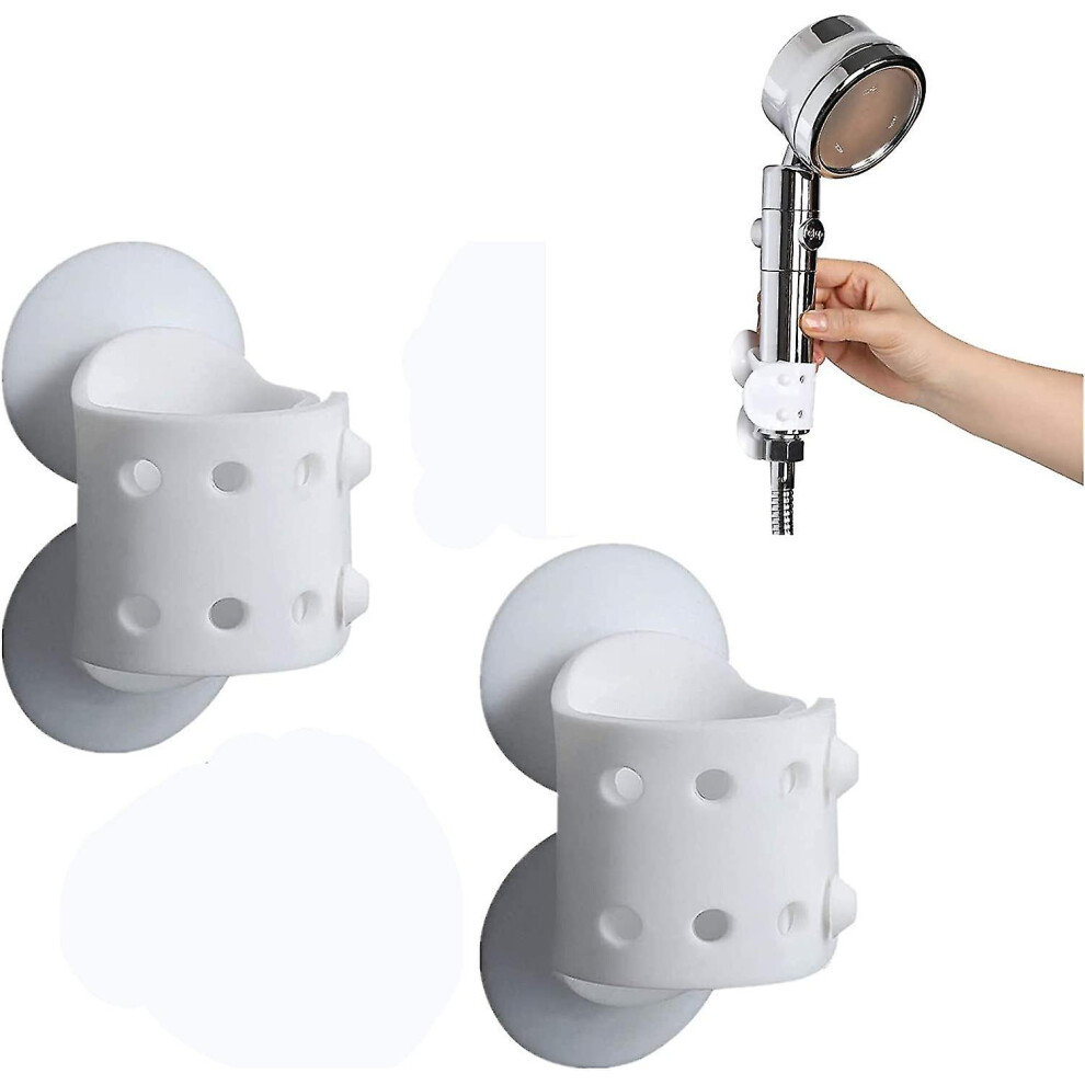Shower Silicone Suction Cup Bracket 2Pcs Shower Head Holder No Drill Need 3247719305515
