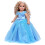 Vestido Azul - Conjunto de 2 Peças - Vestido Azul, Sapatilhas Prateadas - Roupa para Boneca de 18 polegadas 1
