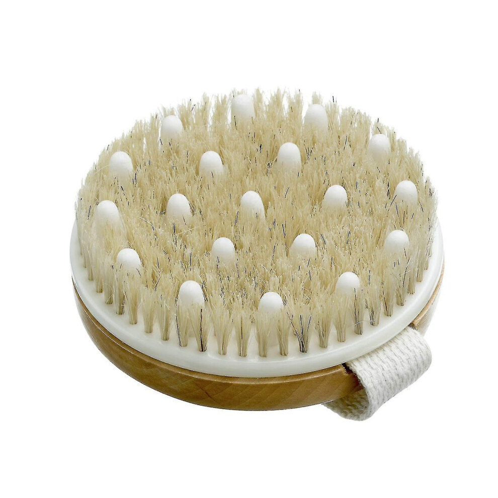Dry Brushing Body Brush - Best for Exfoliating Dry Skinlymphatic Drainage And Cellulite Treatment - Organic Spa Exfoliator And Massage Scrub Brush W [