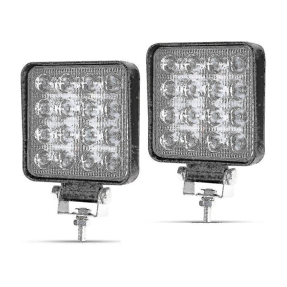 2X 48W Led Work Square Spot 12V 24V Long Range Led Headlights Ip67 Spot Flood Light 3247719305997