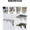 Folding Bracket Piece, 250/300mm Folding Bracket Wall Shelf, Heavy Duty Folding Bracket Black Foldable Console Bracket for Table Wall Shelf 100kg Load 3