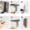 Folding Bracket Piece, 250/300mm Folding Bracket Wall Shelf, Heavy Duty Folding Bracket Black Foldable Console Bracket for Table Wall Shelf 100kg Load 4