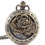 Deffrun Hollow Flower Pattern Simple Dial Chain Quartz Pocket Watch 1