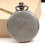 Deffrun Hollow Flower Pattern Simple Dial Chain Quartz Pocket Watch 4
