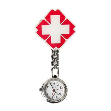 50pcs/lot Cute Harajuku Nurse Watch Cartoon Girl Pattern Light Luminous Needle Quartz Movement Pendant Pocket Watch Wholesale