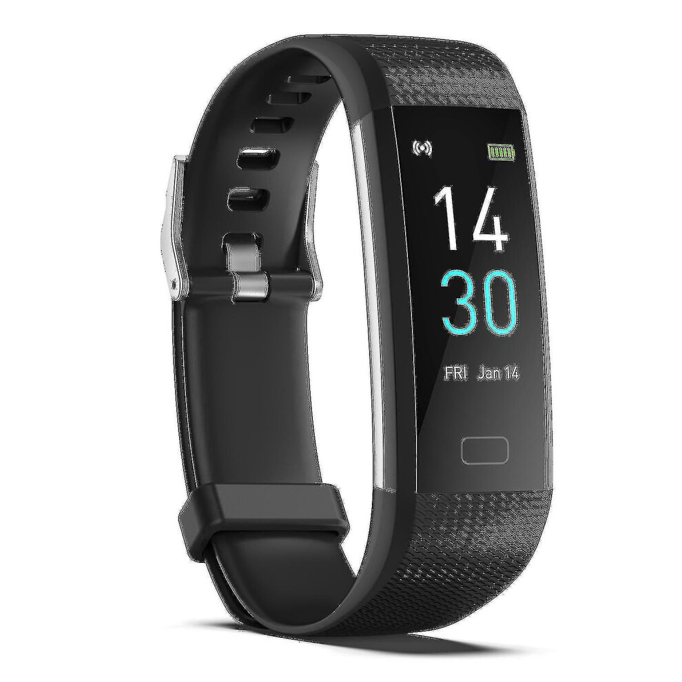 (Black) Smart Bracelet Ip68 Activity Tracker With Heart Rate Monitor Smart Watch Black 3247719308721