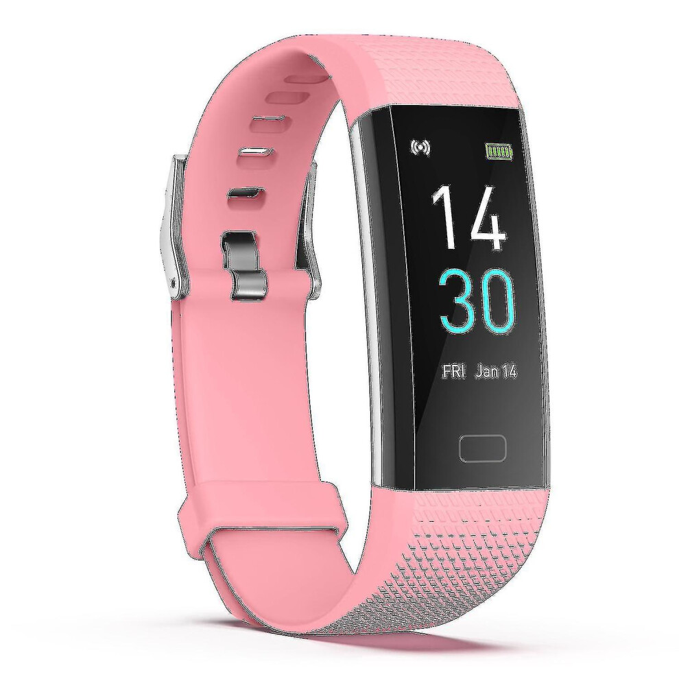 (Pink) Smart Bracelet Ip68 Activity Tracker With Heart Rate Monitor Smart Watch Pink 3247719308769