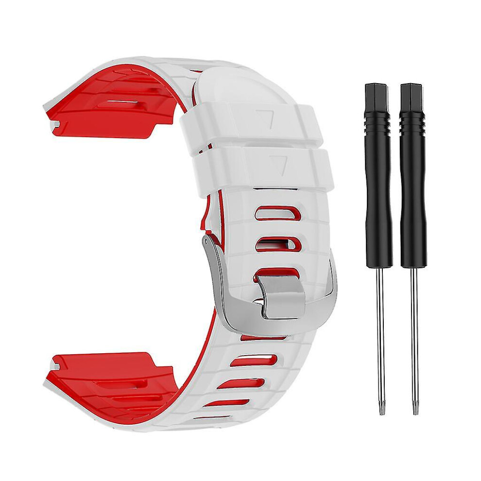 (White Red) Silica Strap For Garmin-Forerunner 920Xt Band Smartwatch Wristband Loop Bracelet White,Red 3247719311387