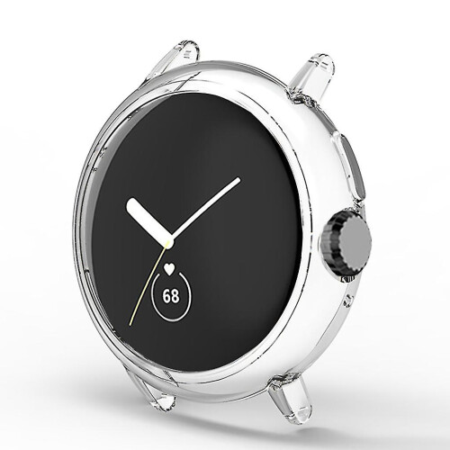 (Clear) Case-comfortable Frame Protector Cover For Pixel Smartwatch Anti-scratch Housing 1