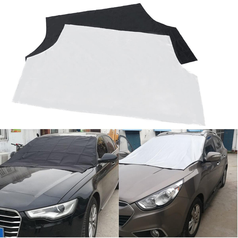 Outdoor Travel Car Sunshade Suv Magnet Windshield Cover Sun Shield Snow Ice Sun Frost Portector Black 6900273958210