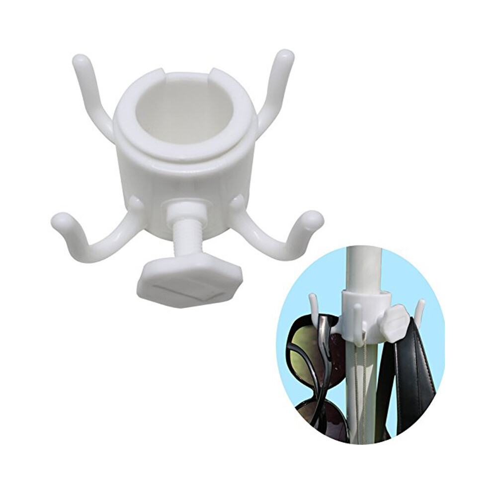 IPRee Plastic 4-prongs Beach Umbrella Hanging Hook For Towel Camera Sunglasses Bags