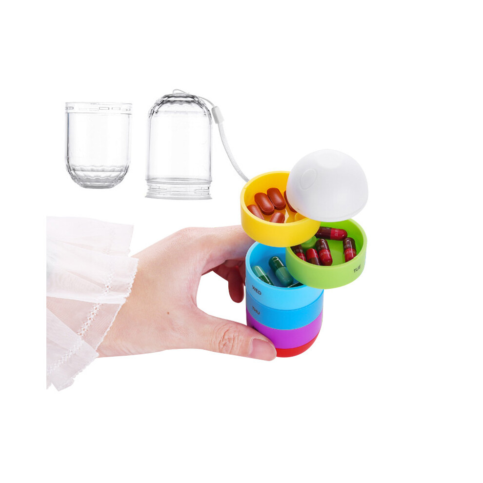 7 Days Weekly Pill Case Travel Portable Drug Storage Box Pill Container