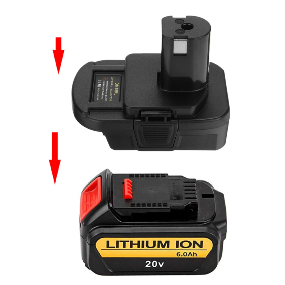Dm18rl Battery Adapter 18V Convertor Adapter Lithium And Nickel Power Usb Battery Convertor Suitable For Dewalt Tools 8118262789877