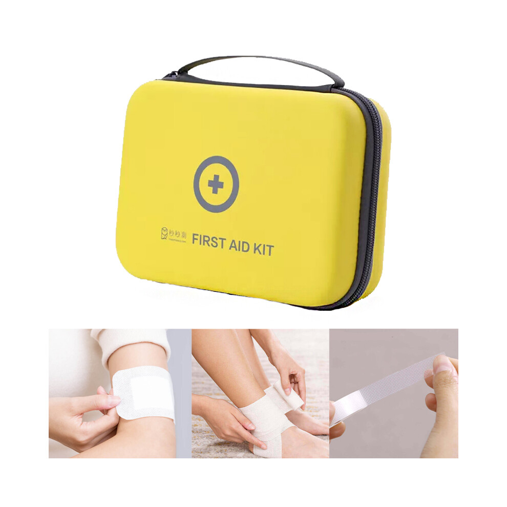 Yellow Edc First Aid Kit Portable Survival Bag Emergency Medical Rescue Pack Outdoor Travel From