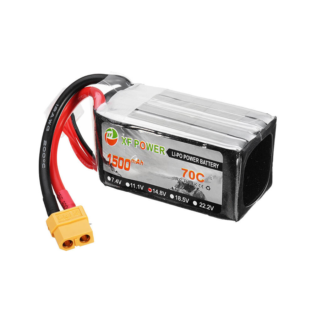 Xf Power 14.8V 1500Mah 70C 4S Lipo Battery Xt60 Plug 649490687393