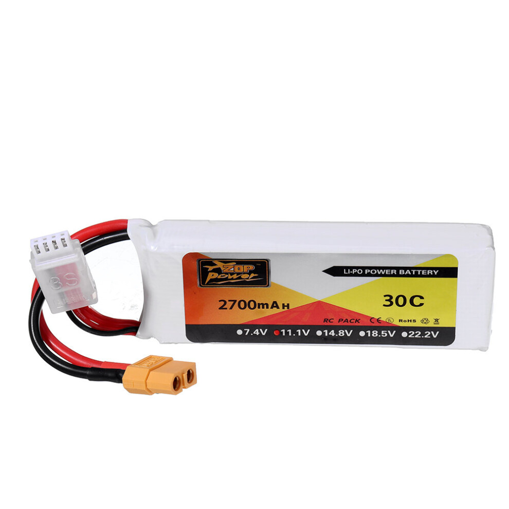 Zop Power 11.1V 2700Mah 3S 30C Lipo Battery Xt60 Plug 6901251029731