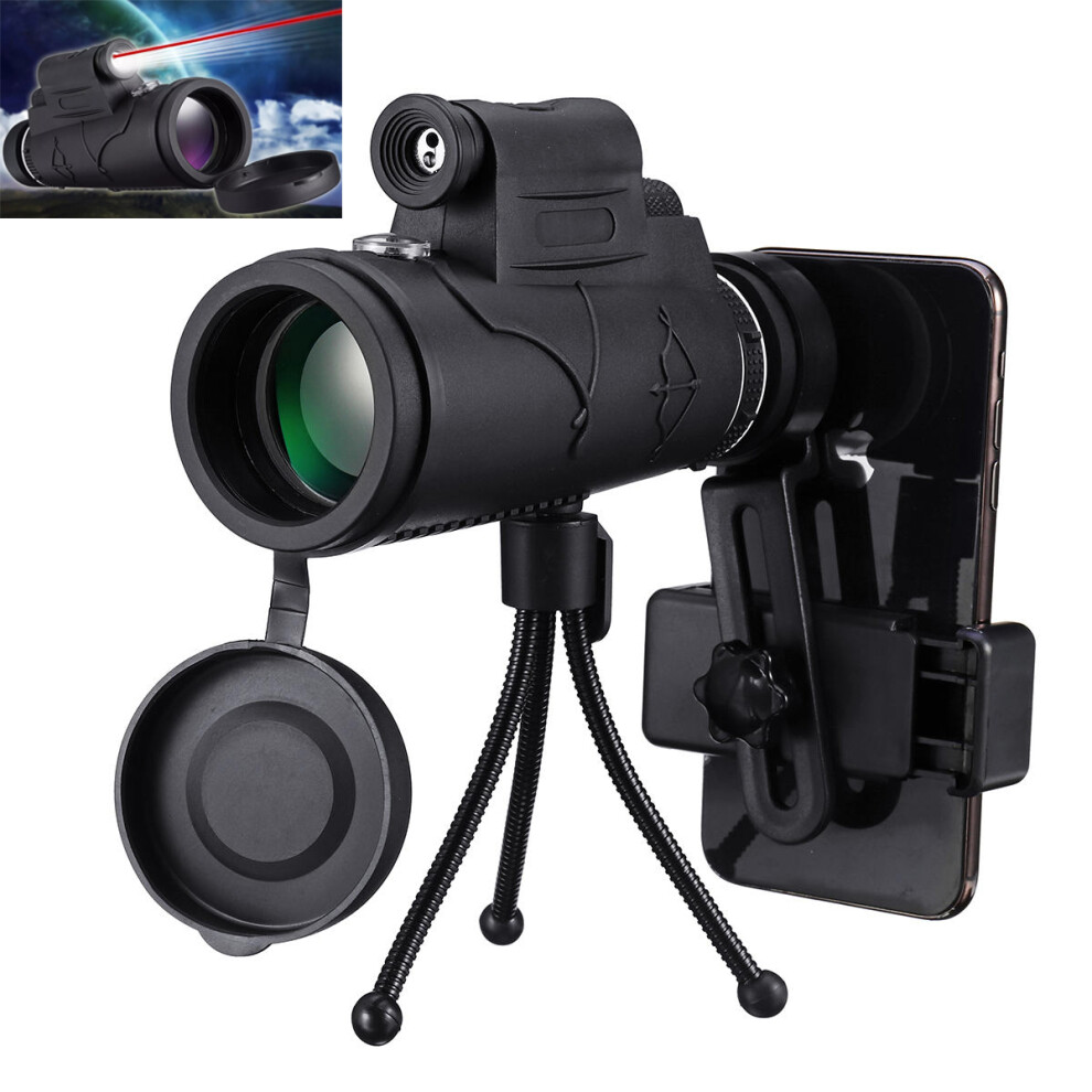 Ipree Mls-L1 40X60 Monocular Hd Optic Bak4 Day Night Vision Led Laser Flashlight Telescope With Tripod Phone Holder 6906136646157