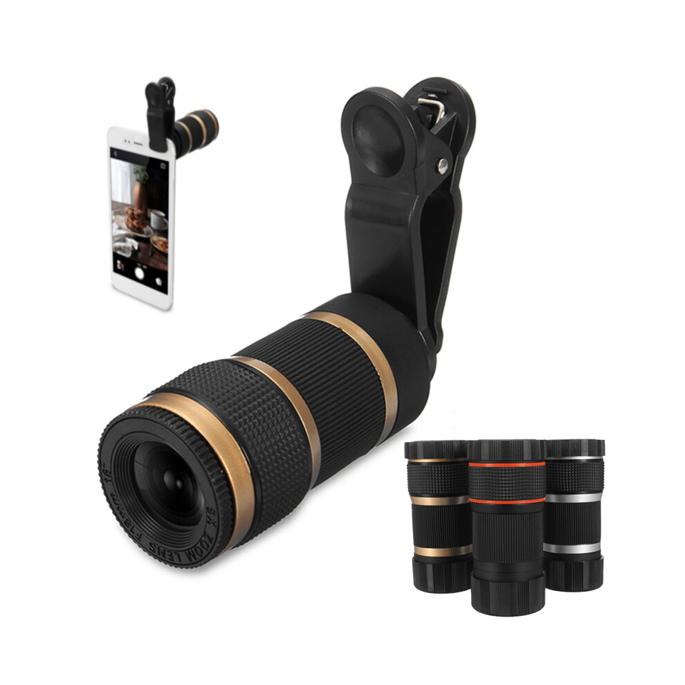 Practical 8X Optical Telescope Mobile Telephoto Lens With Clip For Smartphone Photographers 791327956995