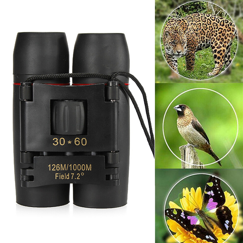 Ipree 30X60 Folding Binocular Hd Coated Film Lens Telescope Low Level Night Vision 126M/1000M Red/Light 7445024358332