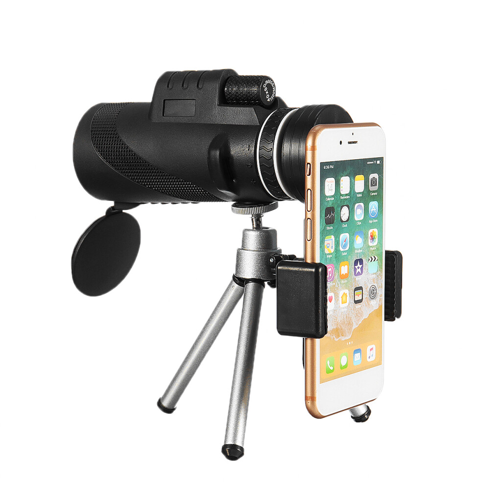 40X60 Hd Bak4 Optical Lens Monocular Low Level Night Vision Waterproof Phone Telescope Light 5056343915131