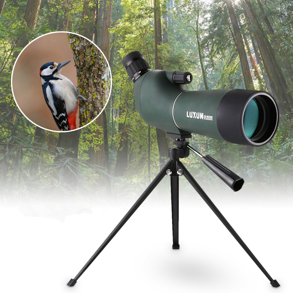 20-60X60mm Waterproof Zoom Spotting Scope Monocular Birdwatching Telescope Tripod 637509438937