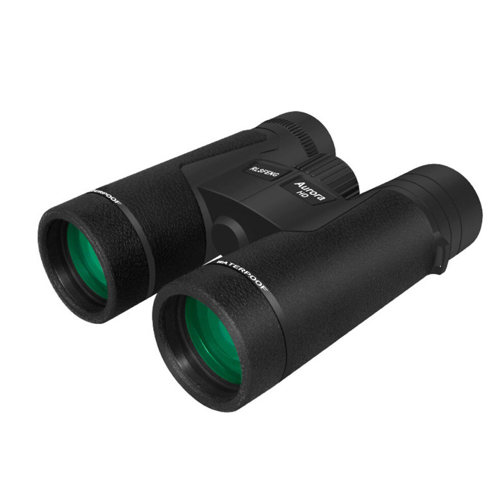 8X42 Binoculars Bak4 Waterproof Roof Prism Professional Hunting Optical Camping Tourism Travel Outdoor Telescope Black 6906142232313