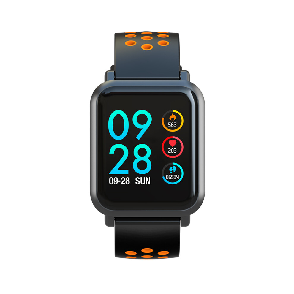Xanes Sn60plus 1.22'' Ips Color Screen Waterproof Smart Watch Blood Pressure Fitness Sport Bracelet Orange/Red/Blue 039339508079