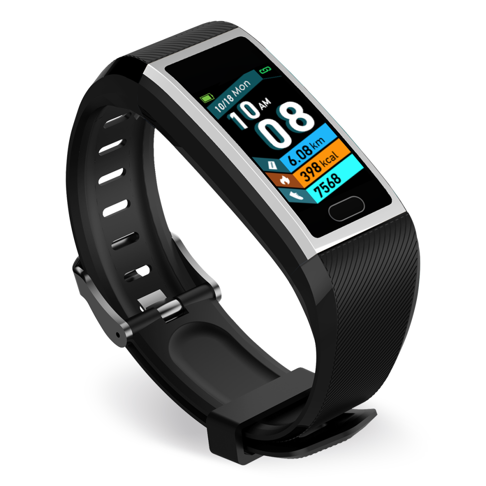 Bakeey Y18 1.14 Inch Color Screen Wristband Blood Pressure Oxygen Monitor 15 Days Long Standby Fitness Tracker Smart Watch 918852734458