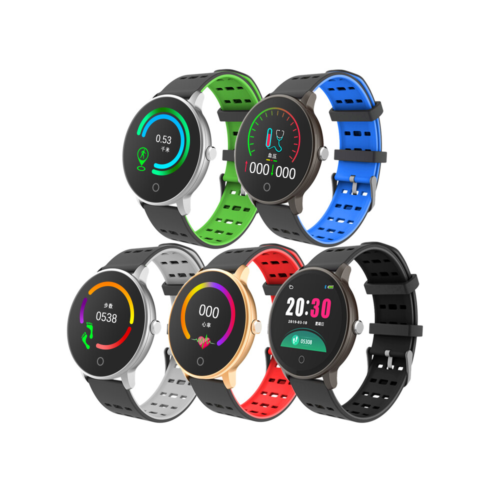 Xanes B50 1.3'' Color Screen Waterproof Smart Watch Multiple Sports Fitness Bracelet Black/Grey/Blue 791799047542