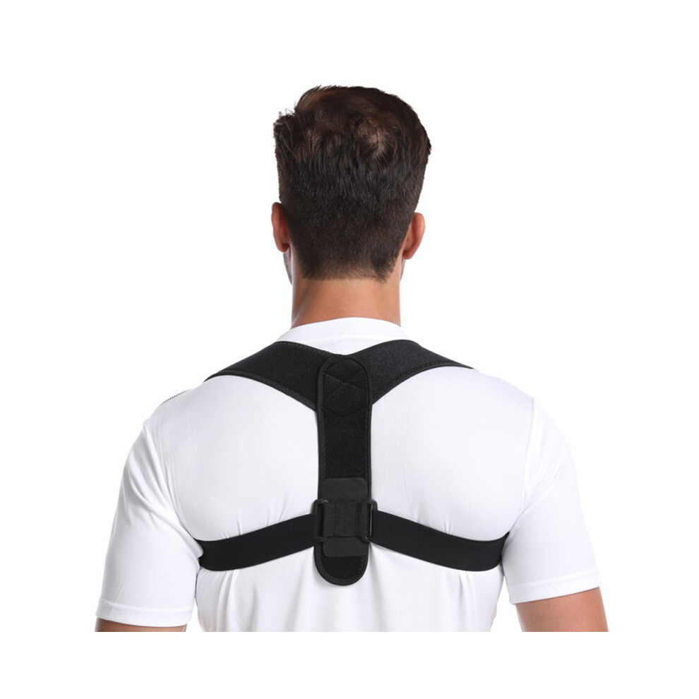 Black Aolikes Spine Posture Corrector Back Support Belt Adjustable Correction Humpback Band Pain Relief Shoulder Bandage
