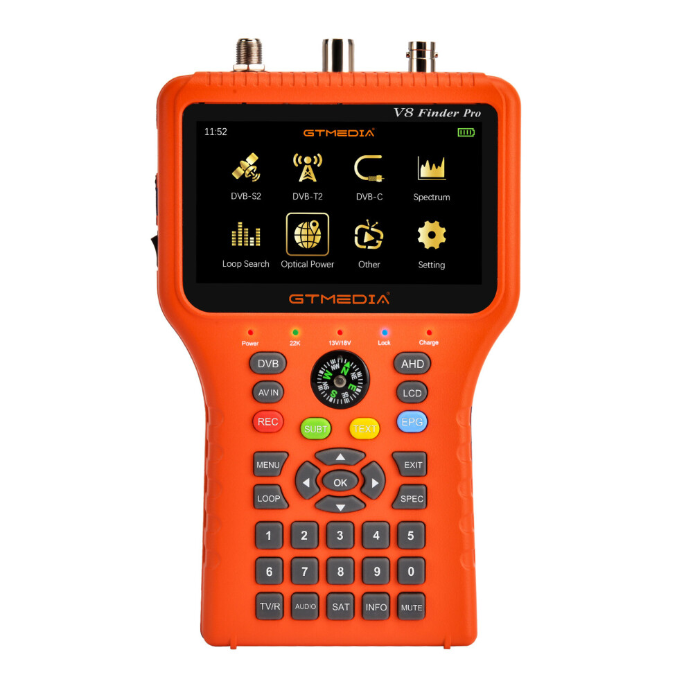 Gtmedia V8 Finder Pro Satellite Signal Finder Dvb S2x S2 S T2 T C Atsc C H.265 Support Youtube Auto Calculate Angle Of Az El Vcm Acm 755691417391