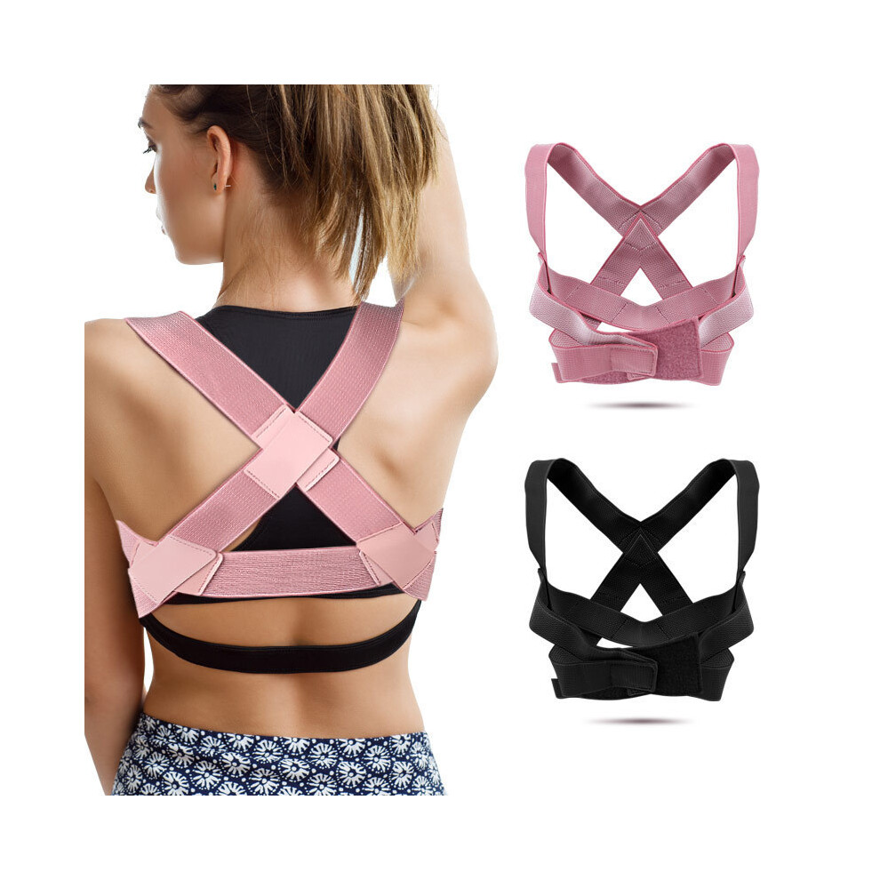 Pink Kaload Back Support Adjustable Posture Corrector Back Orthosis Health Relieve Back Pain Fixer Tape