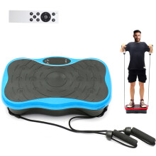 200KG/441LBS Exercise Fitness Slim Vibration Machine Trainer Plate Platform Body Shaper Remote Control with Resistance Bands