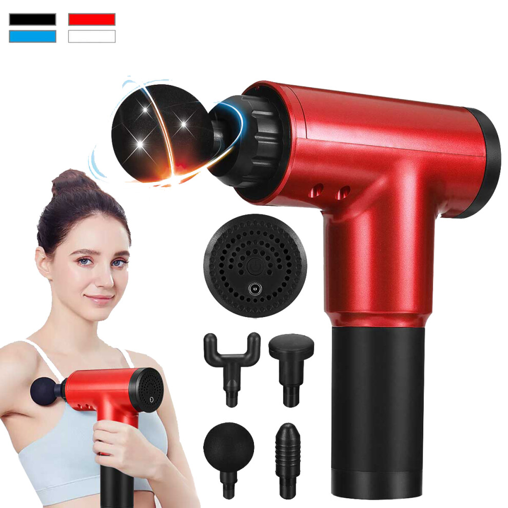 3300rpm 6-Gears Muscle Relaxation Massager Vibration Fascia Massage Machine Deep Tissue Relieve Muscle Soreness Massager EU Plug