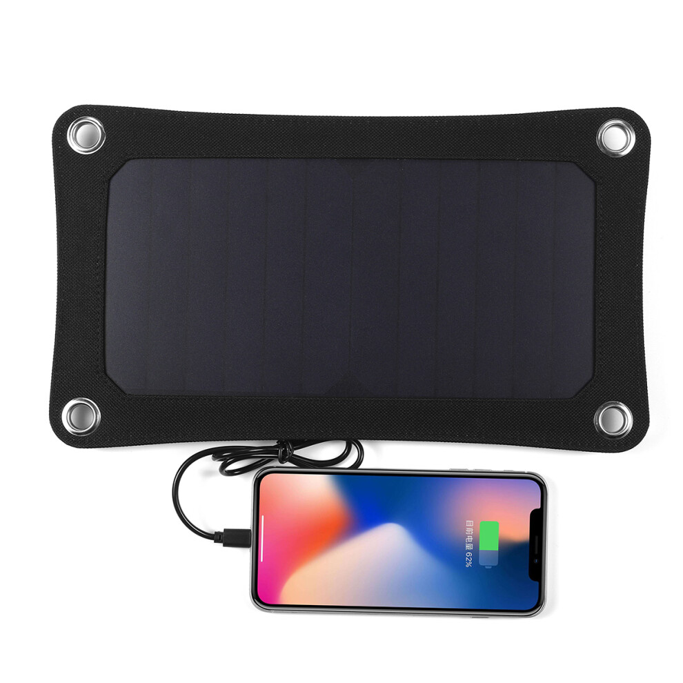 Sunpower 32W 5V High Efficiency Solar Panel Charger Usb Backpack Solar Power Bank For Outdoor Camping Hiking Black 6906141457229