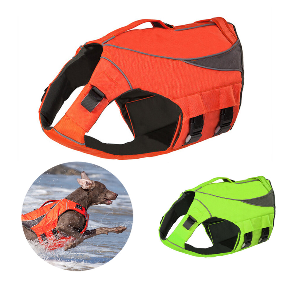 Pet Dog Life Vest with Reflective Strip Safety Pet Life Jacket Dogs Swimwear For Medium/Large Dogs
